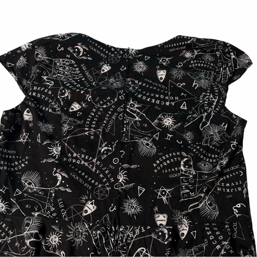 Teens Hell Bunny Ouija Mini Dress Size Xl - Picture 3 of 5